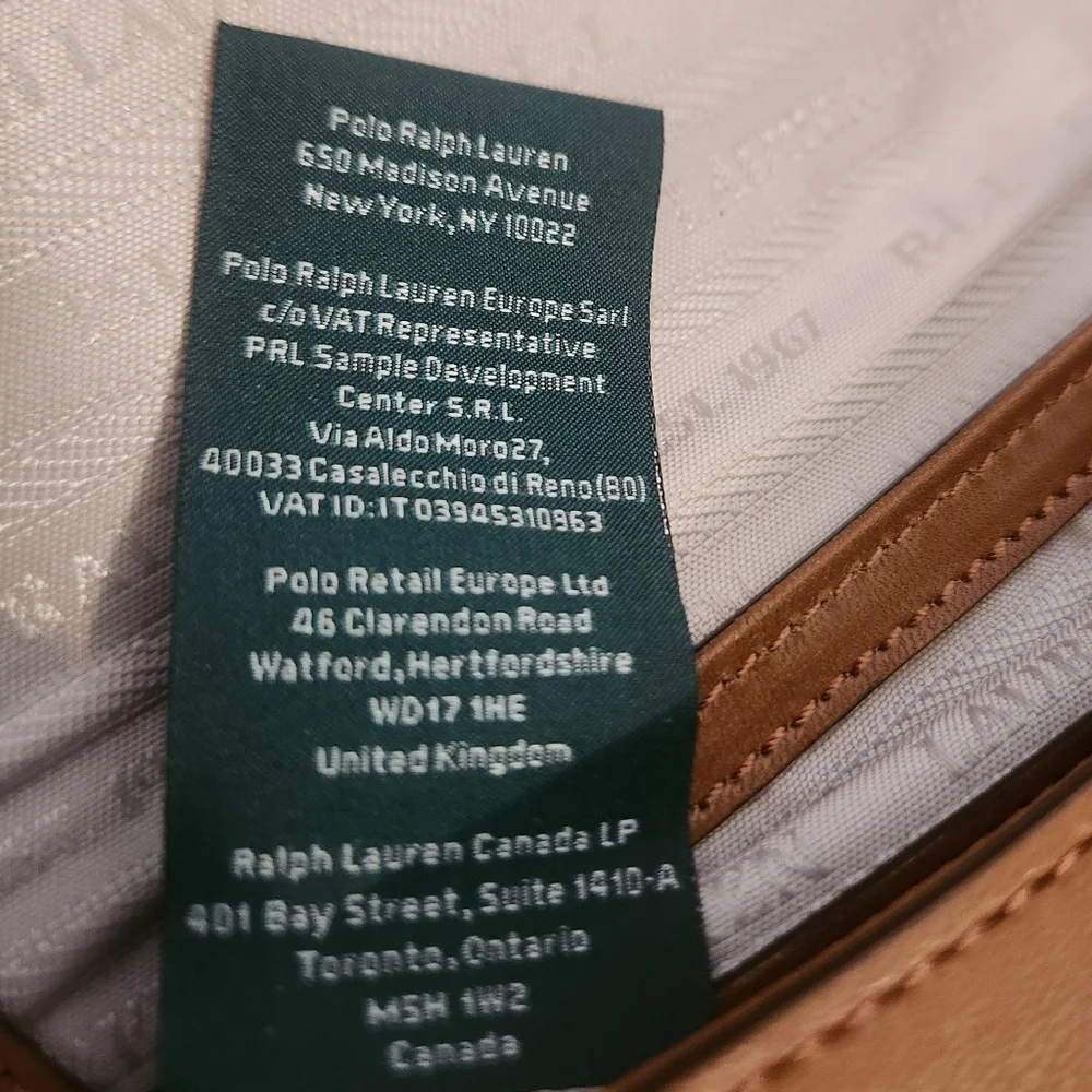 Ralph Lauren Bag Brown Crossbody Saddle Bag